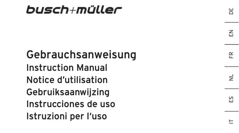 Image de la première page du manuel de l'appareil IQ-XS