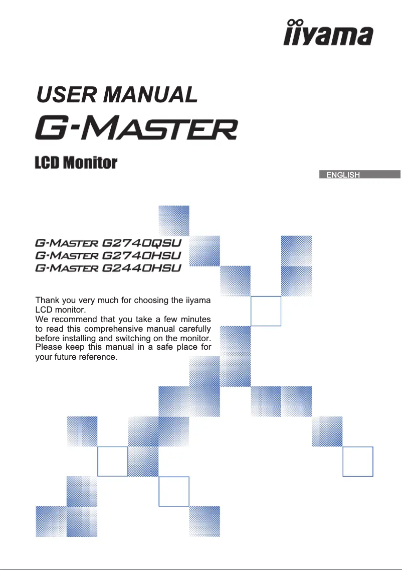 Page 1 de la notice Manuel utilisateur Iiyama G-Master G2740HSU