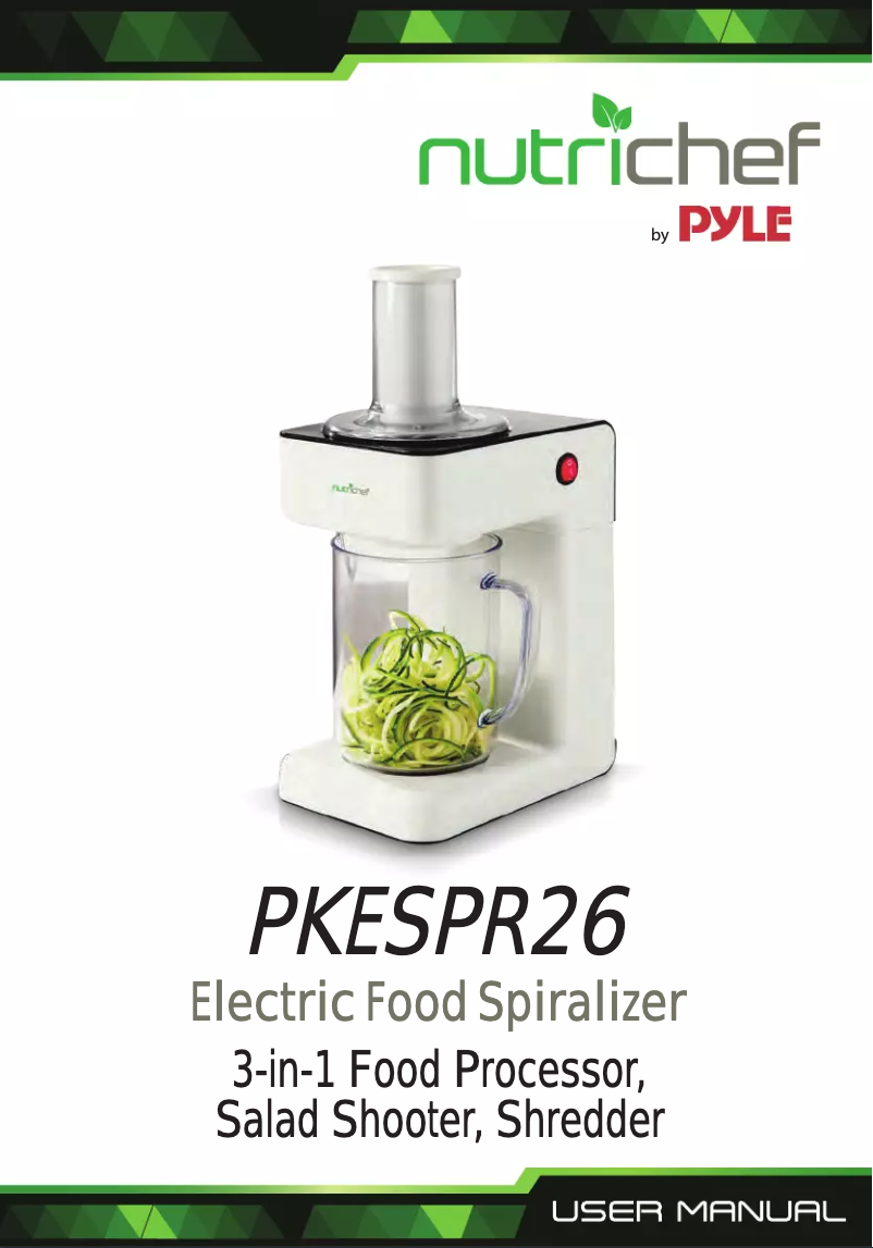 Image de la première page du manuel de l'appareil PKESPR26