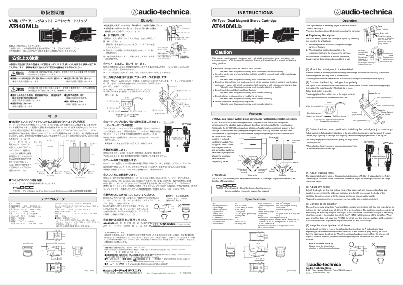 Image de la première page du manuel de l'appareil AT440MLb