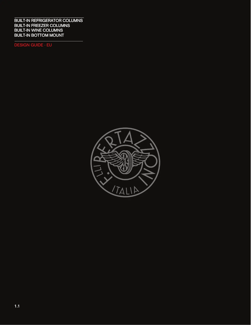 Page 1 de la notice Manuel utilisateur Bertazzoni RFZ45S5FPLS