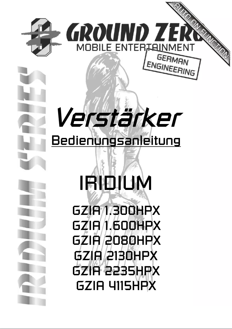 Imagen de la primera página del manual del dispositivo GZIA 2235HPX