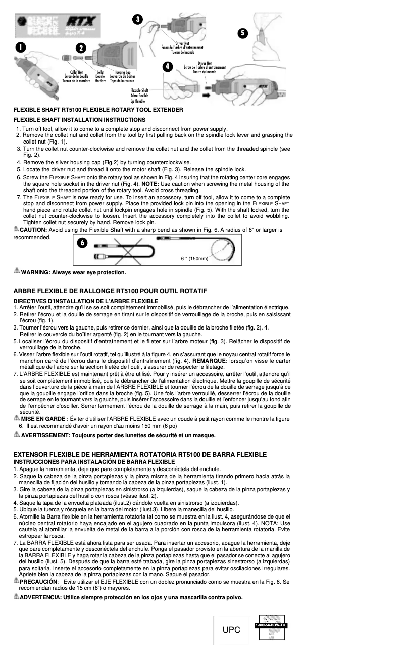 Imagen de la primera página del manual del dispositivo RT5100