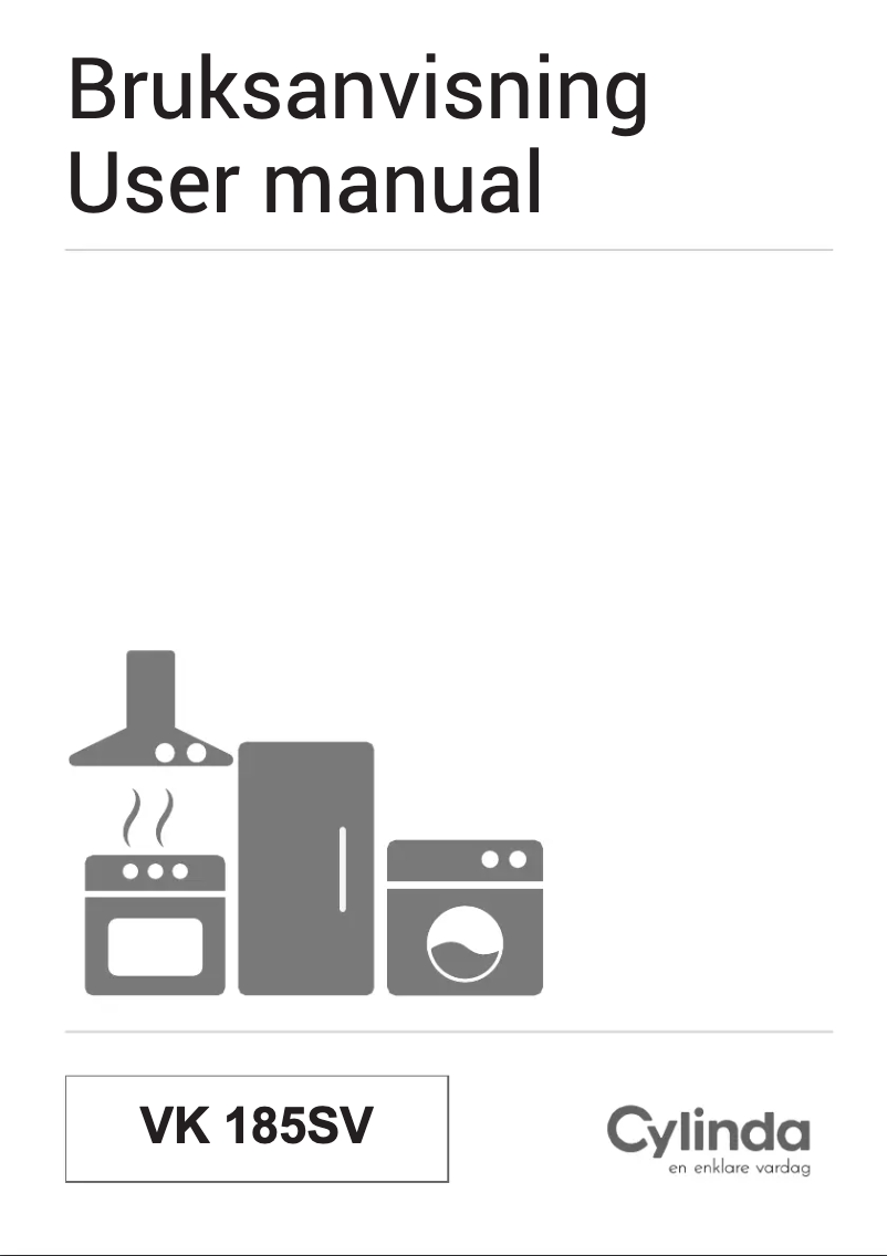 Page 1 de la notice Manuel utilisateur Cylinda VK185SV