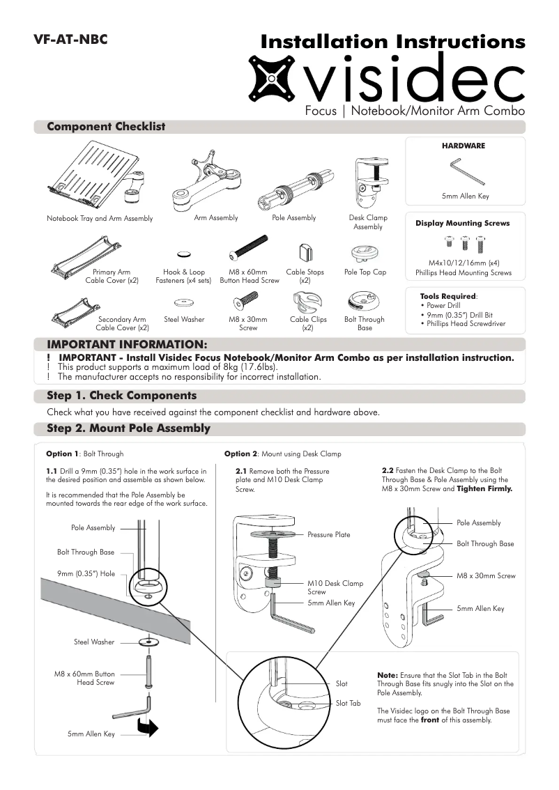 Page n°1 - Manuel utilisateur Atdec VF-AT-NBC