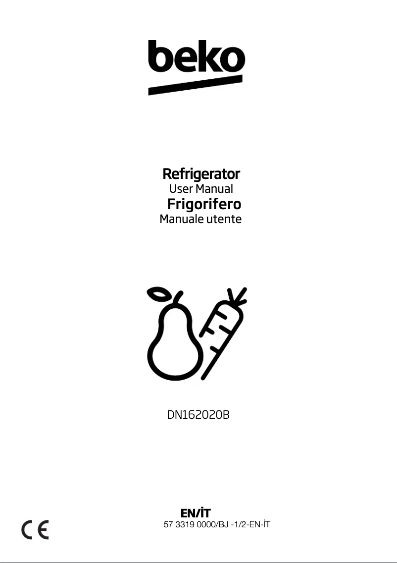 Image de la première page du manuel de l'appareil DN162220X