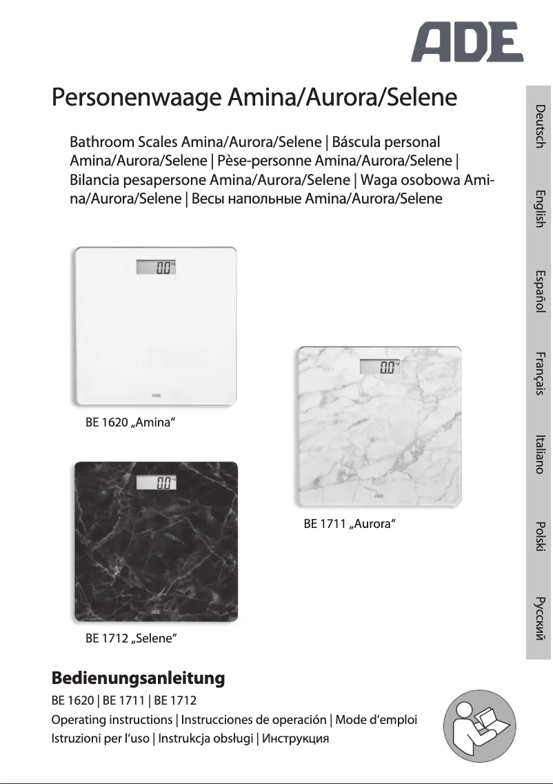 Image de la première page du manuel de l'appareil Amina BE 1620