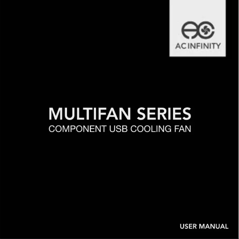 Page n°1 - Manuel utilisateur AC Infinity Multifan S3 USB Mini
