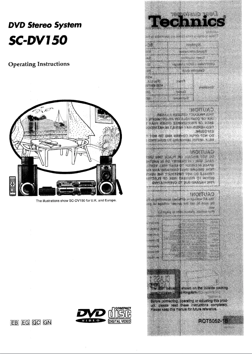Page 1 de la notice Manuel utilisateur Technics SC-DV150