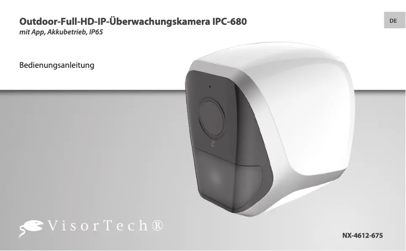 Page n°1 - Manuel utilisateur VisorTech NX-4612-675