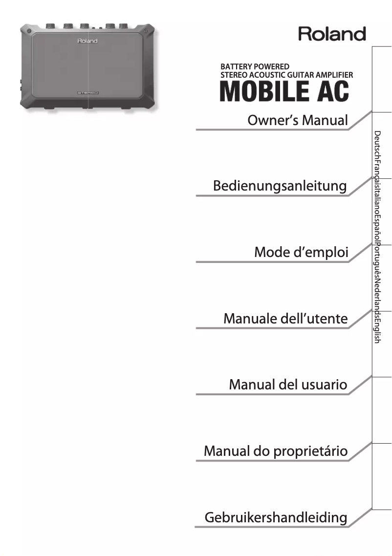 Image de la première page du manuel de l'appareil Mobile AC