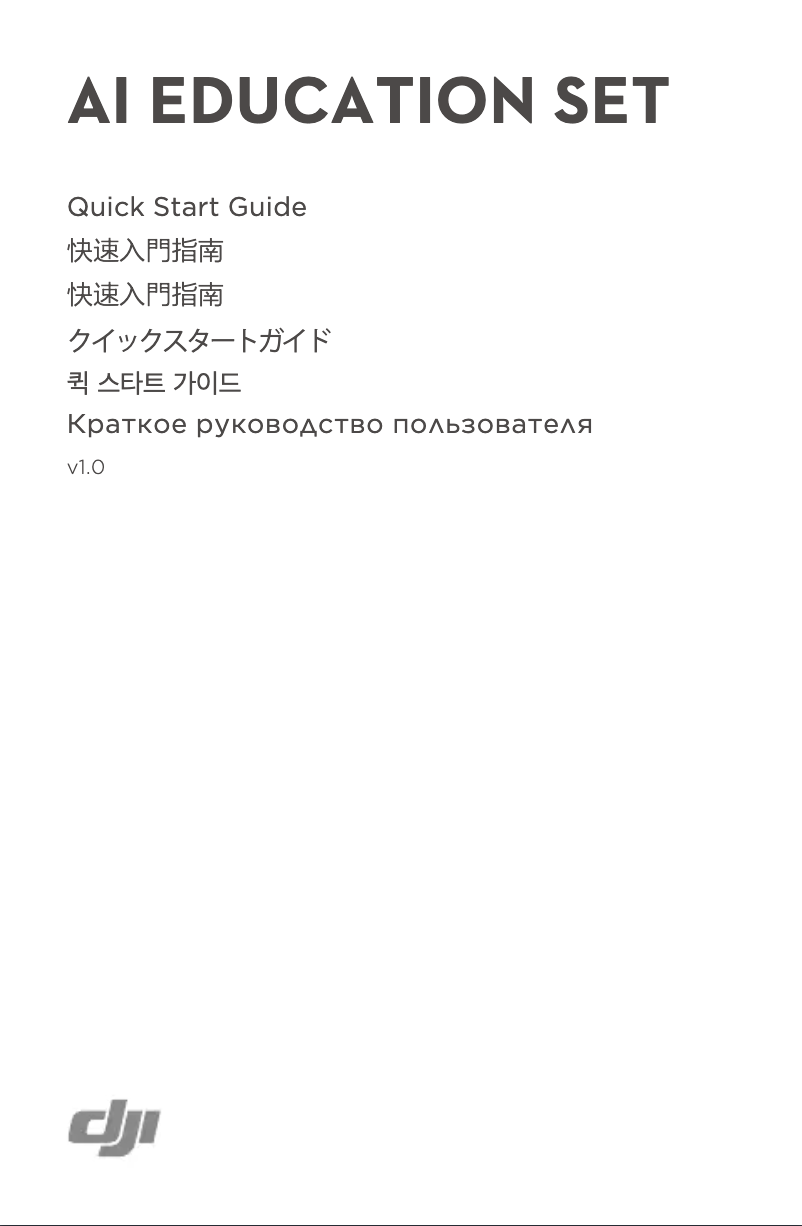 Image de la première page du manuel de l'appareil AI Education Set