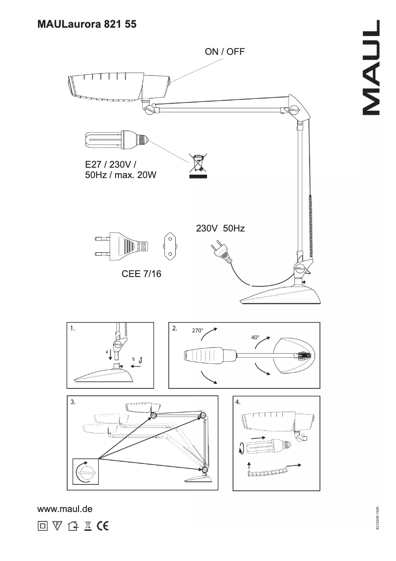 Página 1 del manual Manual de usuario MAUL Aurora