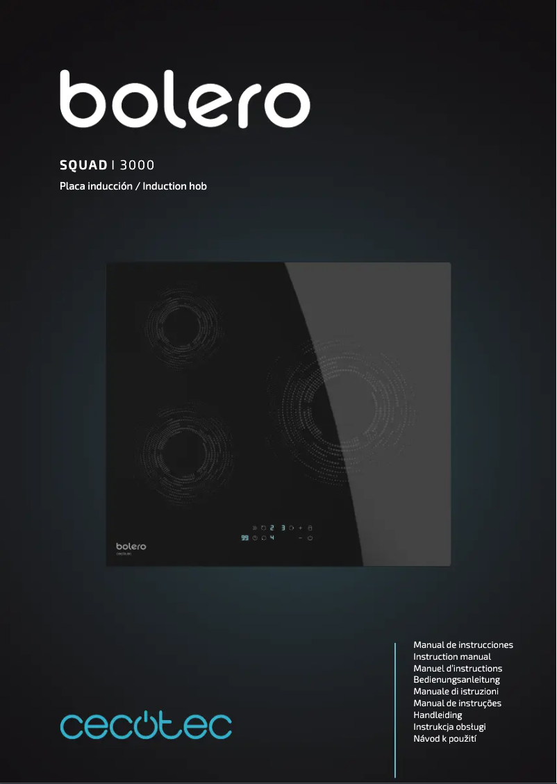 Page 1 de la notice Manuel utilisateur Cecotec Bolero Squad I 3000