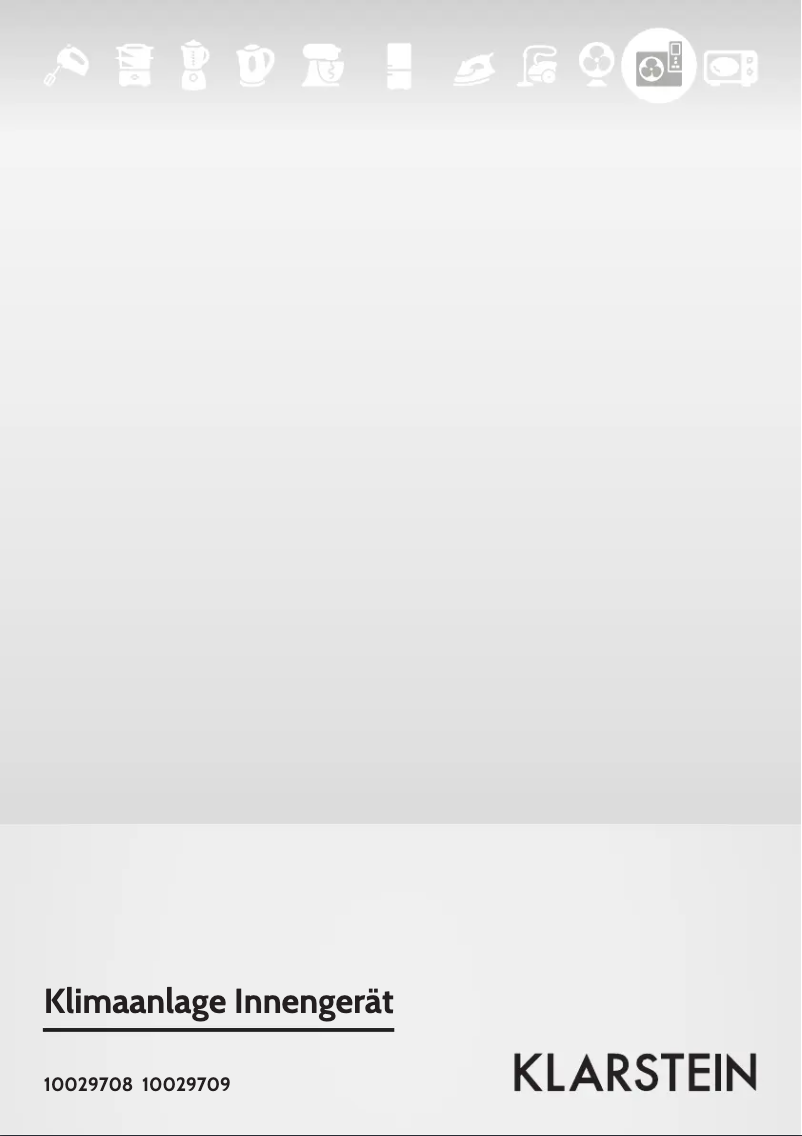 Page 1 de la notice Manuel utilisateur Klarstein 10029709