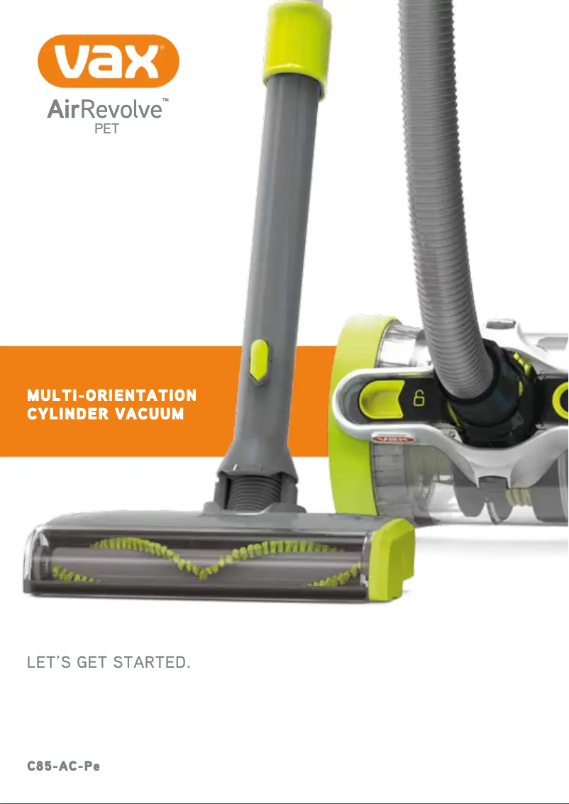 Page 1 de la notice Manuel utilisateur Vax Air Revolve