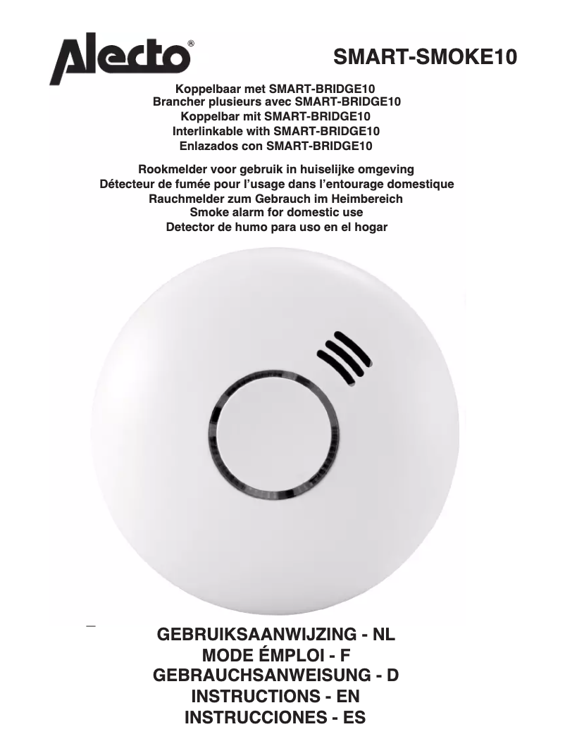 Page n°1 - Manuel utilisateur Alecto SMART-SMOKE10