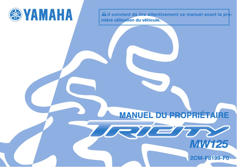 Page 1 de la notice Manuel utilisateur Yamaha Tricity (2014)