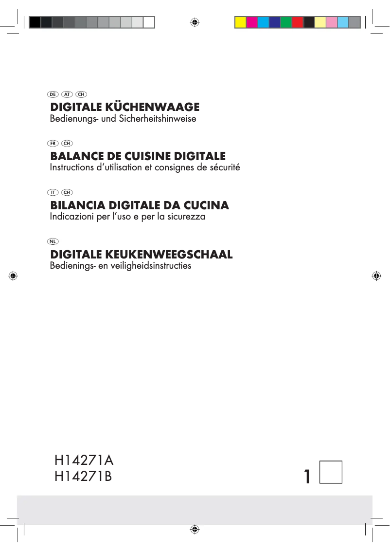 Imagen de la primera página del manual del dispositivo H14271A