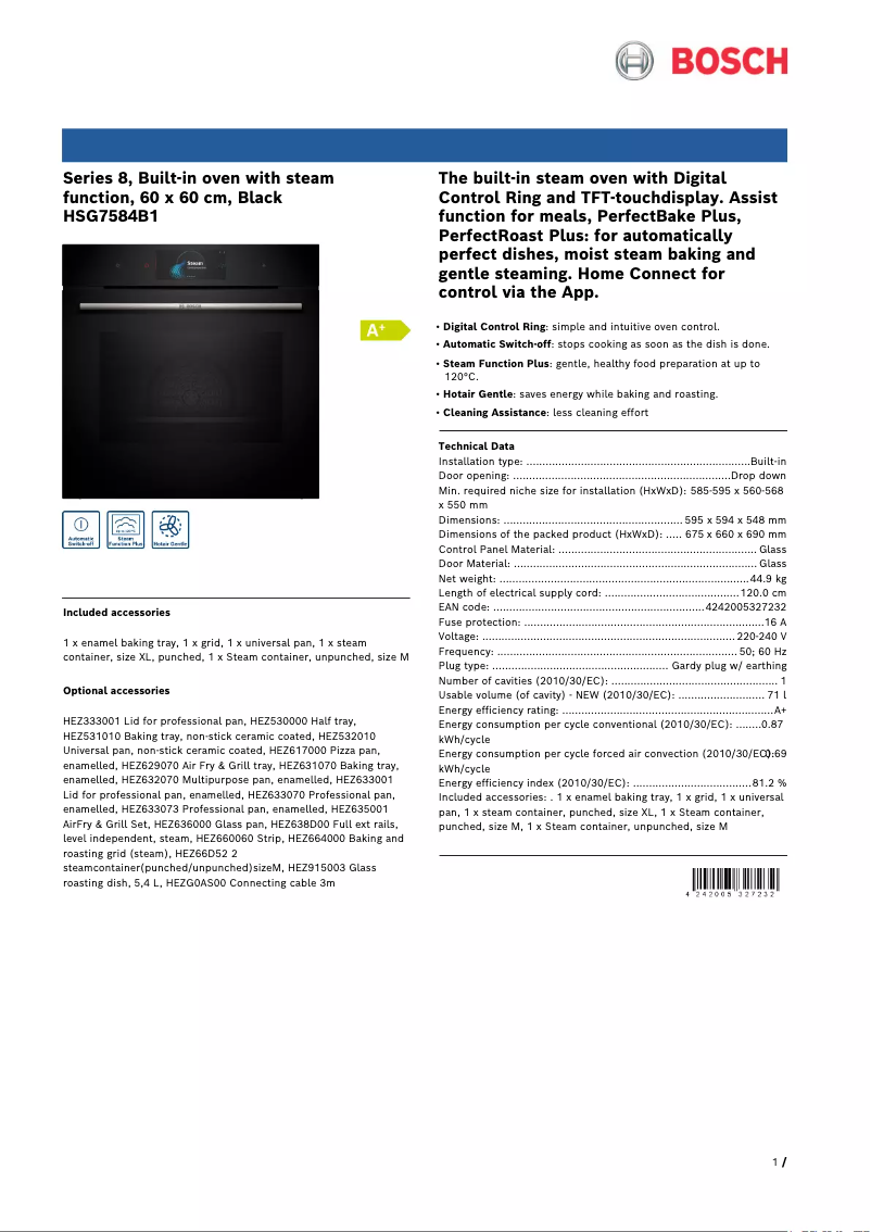 Image de la première page du manuel de l'appareil HSG7584B1