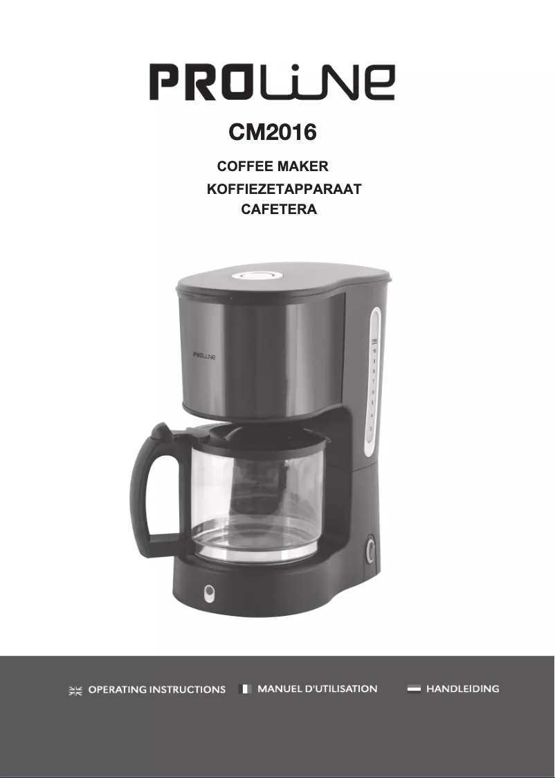 Page n°1 - Manuel utilisateur Proline CM2016