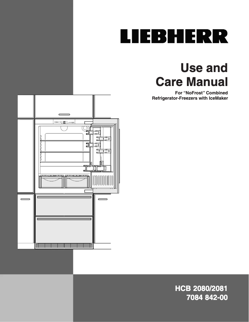Page n°1 - Manuel utilisateur Liebherr HC 2081