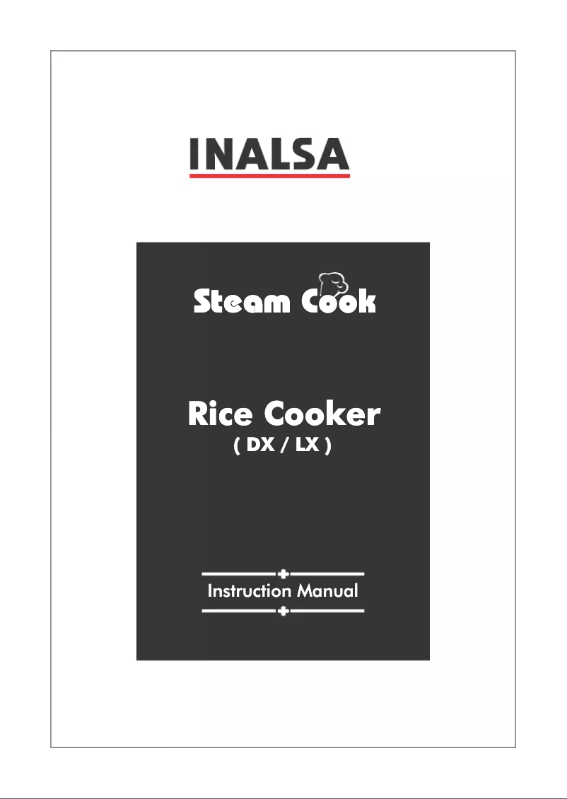 Page n°1 - Manuel utilisateur Inalsa Steam Cook LX