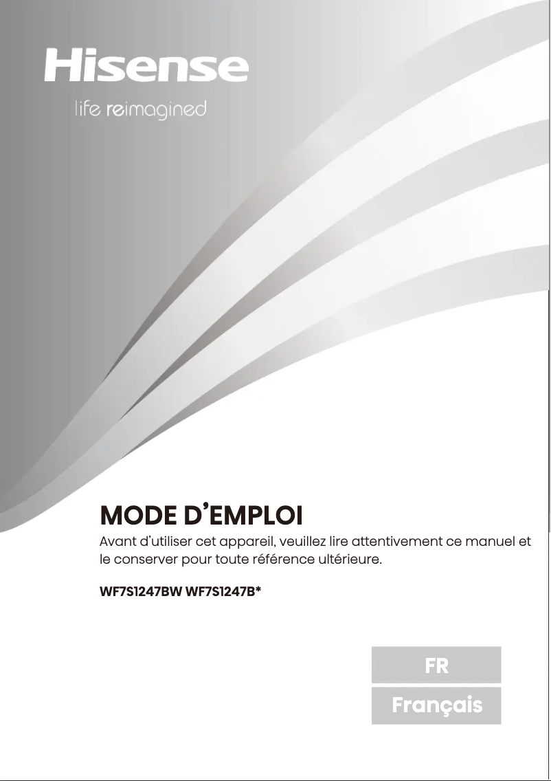 Image de la première page du manuel de l'appareil WF7S1247BB