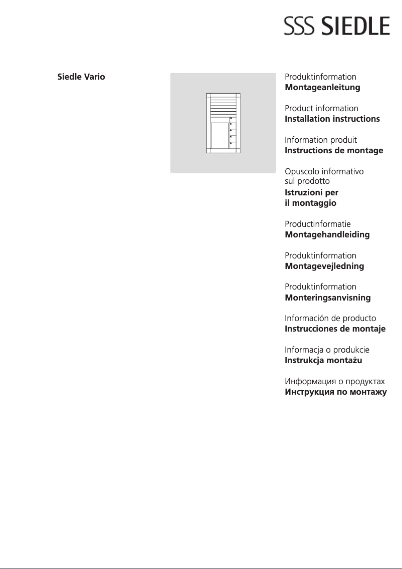 Page 1 de la notice Manuel utilisateur Siedle BTLM 651-0