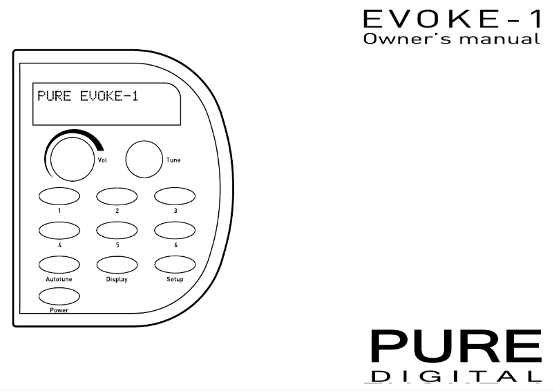 Page n°1 - Manuel utilisateur Pure Evoke-1