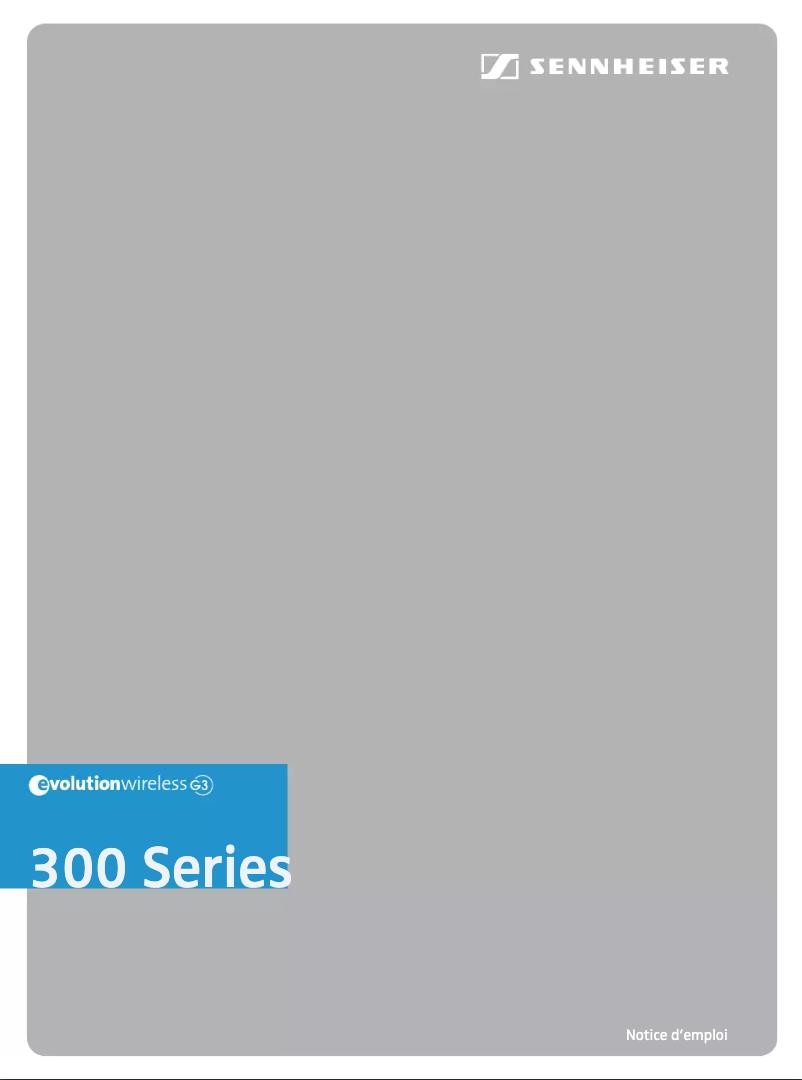 Image de la première page du manuel de l'appareil EW 365 G3