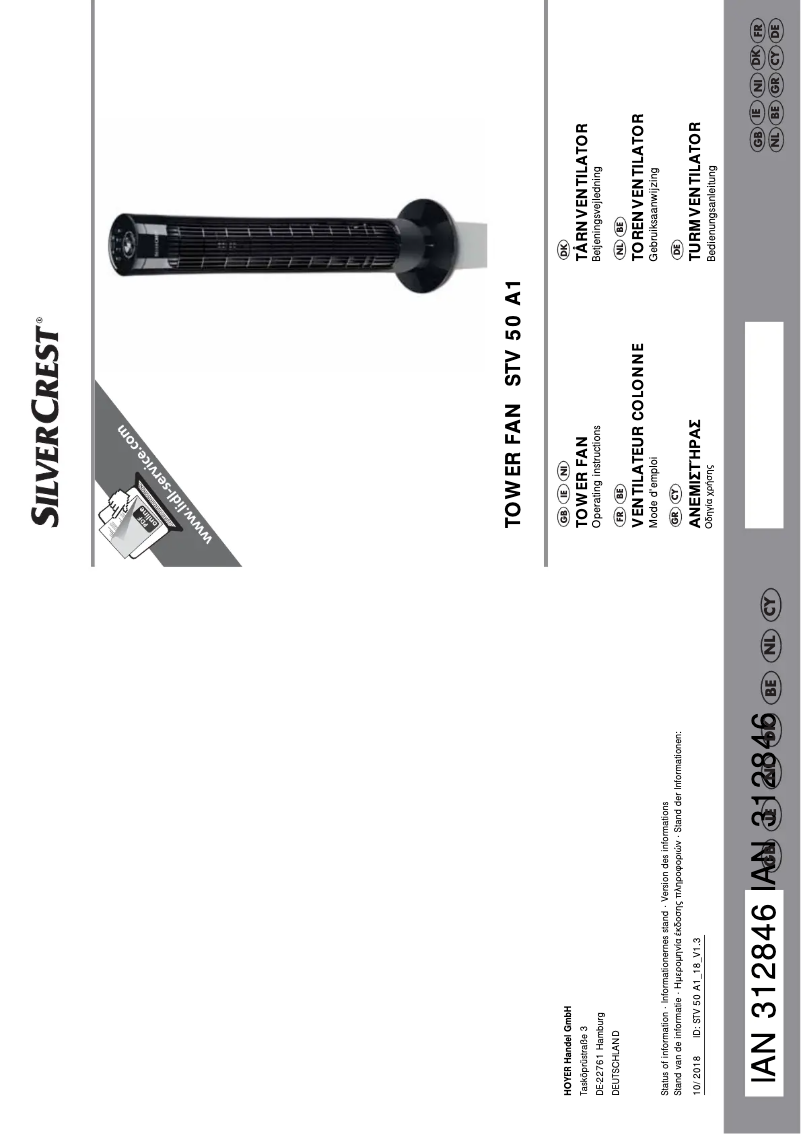 Page 1 de la notice Manuel utilisateur SilverCrest STV 50 A1