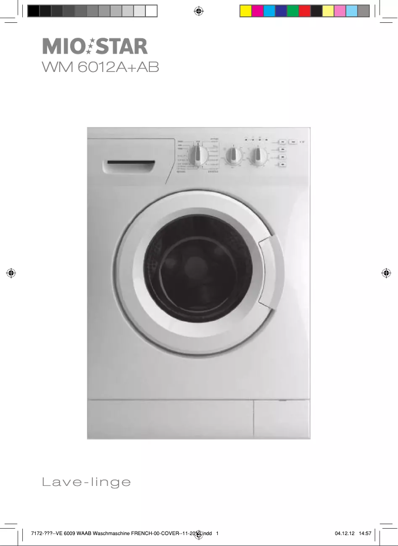 Image de la première page du manuel de l'appareil VE 6012