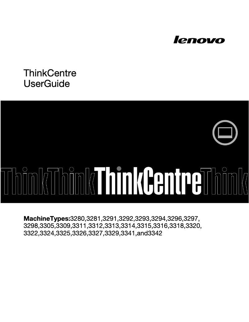 Imagen de la primera página del manual del dispositivo ThinkCentre Edge 92z