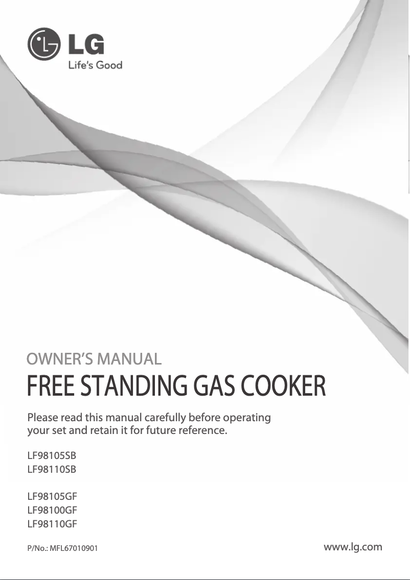Image de la première page du manuel de l'appareil LF98105GF