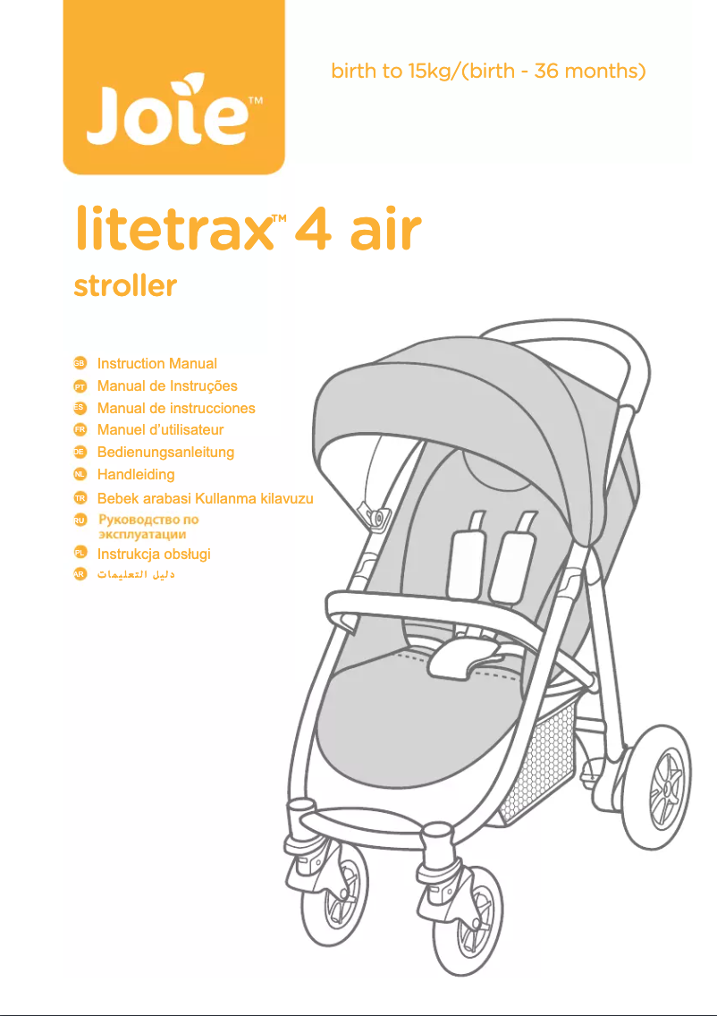 Página 1 del manual Manual de usuario Joie Litetrax 4 air