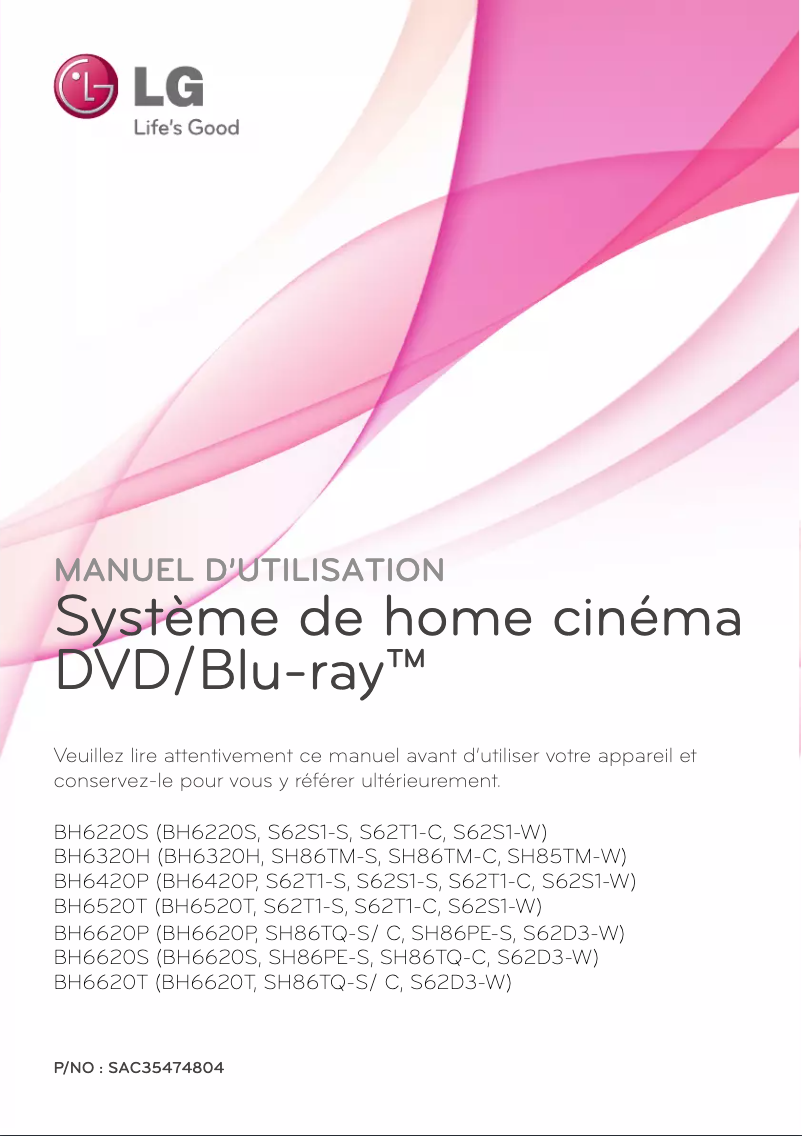 Image de la première page du manuel de l'appareil BH6220S