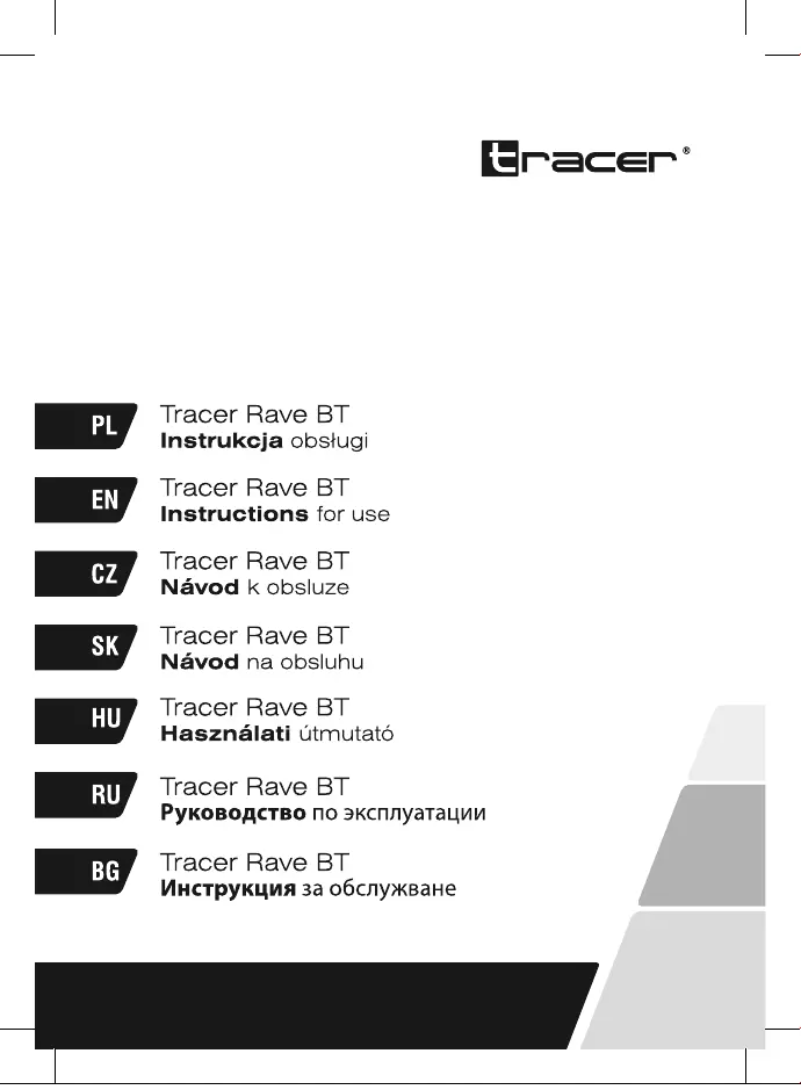 Image de la première page du manuel de l'appareil Rave BT