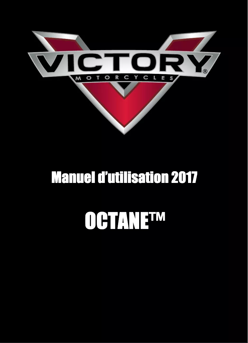 Page 1 de la notice Manuel utilisateur Victory Octane (2017)