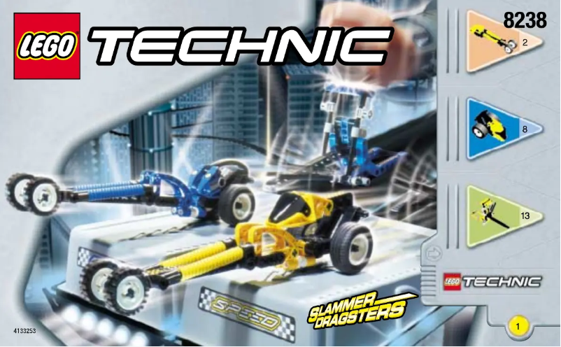 Page 1 de la notice Manuel utilisateur Lego Slammer Dragsters