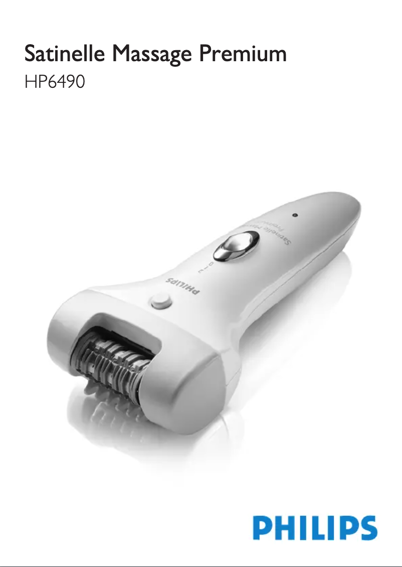 Image de la première page du manuel de l'appareil Satinelle HP6490