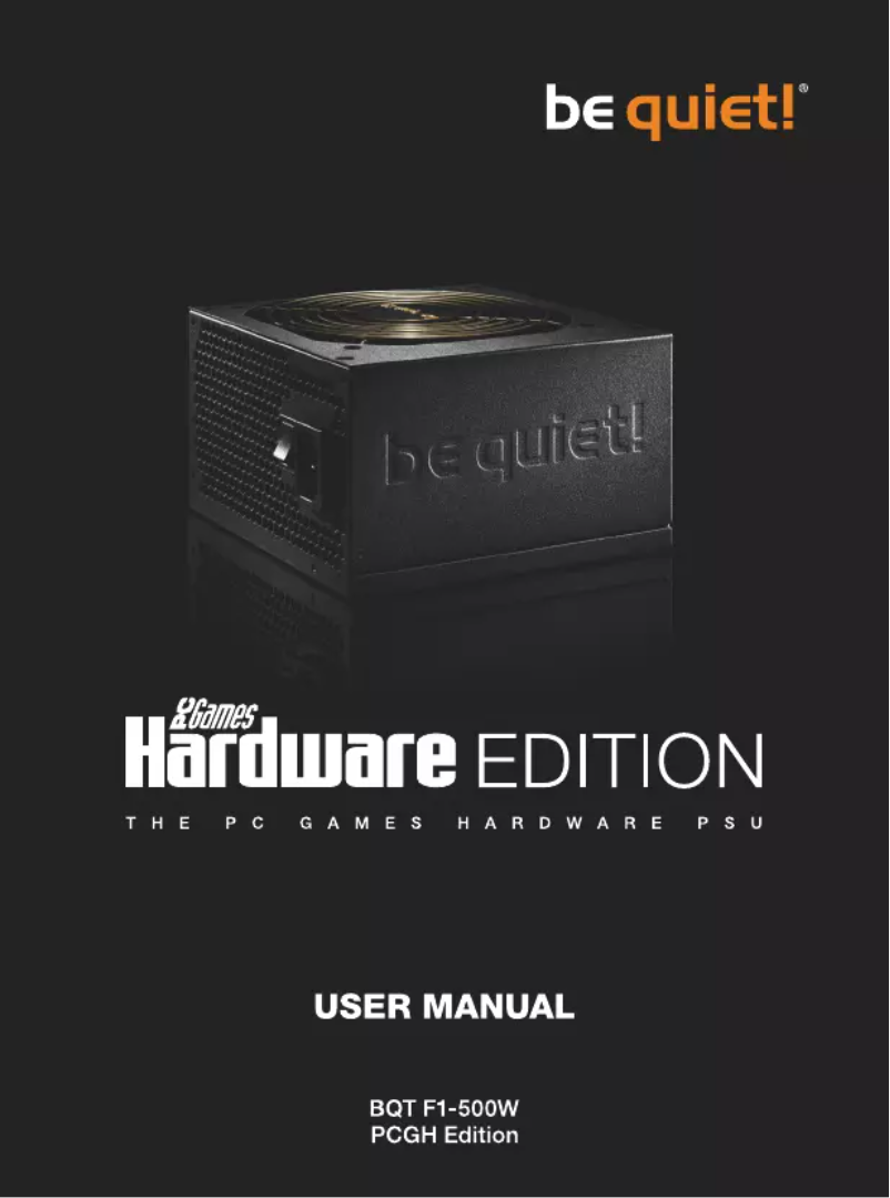 Image de la première page du manuel de l'appareil PCGH Edition F1 500W