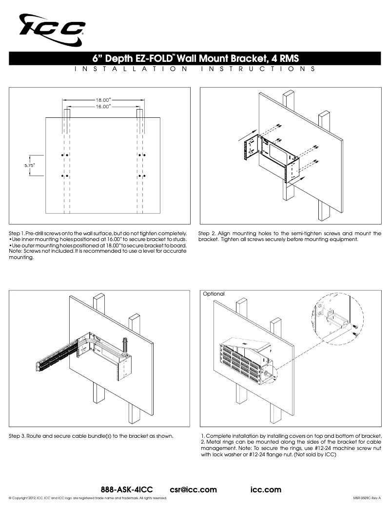 Page 1 de la notice Manuel utilisateur ICC ICCMSABR64