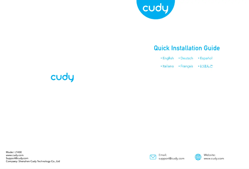 Page n°1 - Manuel utilisateur Cudy LT400