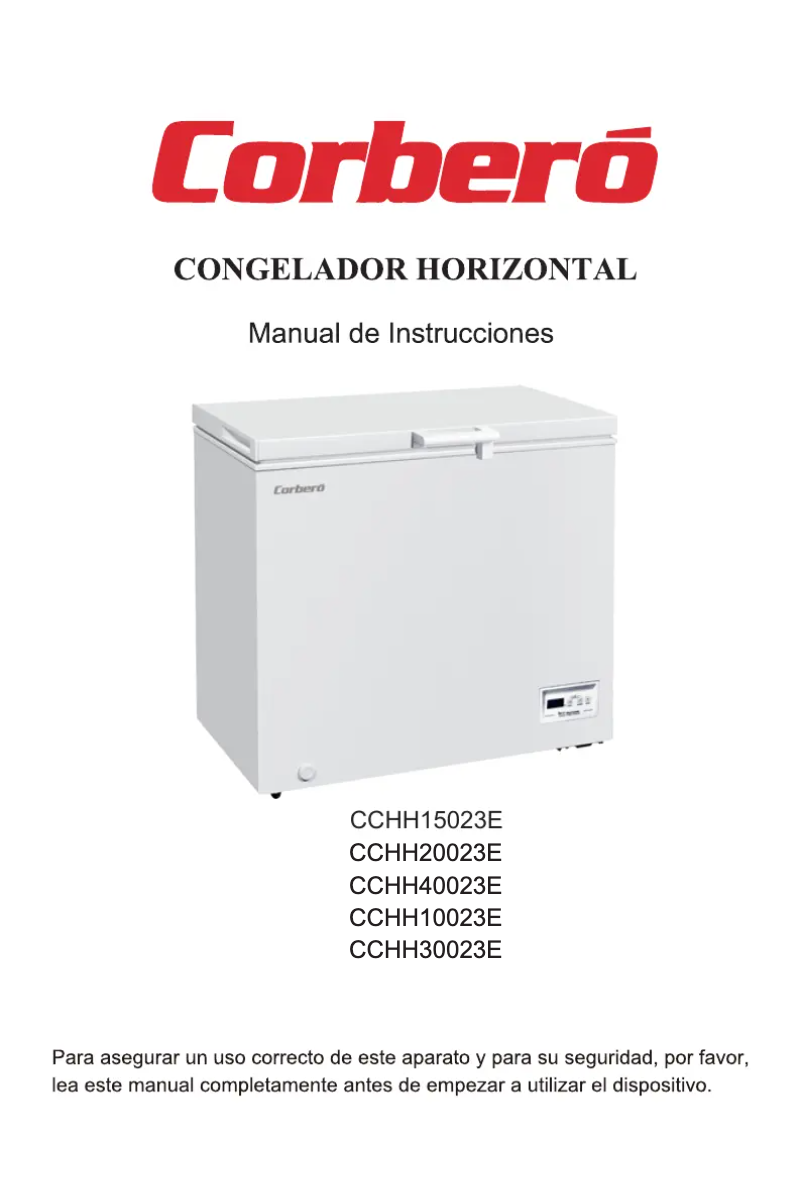 Page n°1 - Manuel utilisateur Corbero CCHH10023E