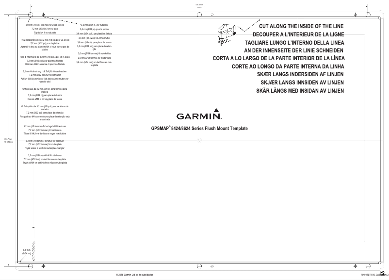 Page 1 de la notice Instructions / montage Garmin GPSMAP 8424 MFD