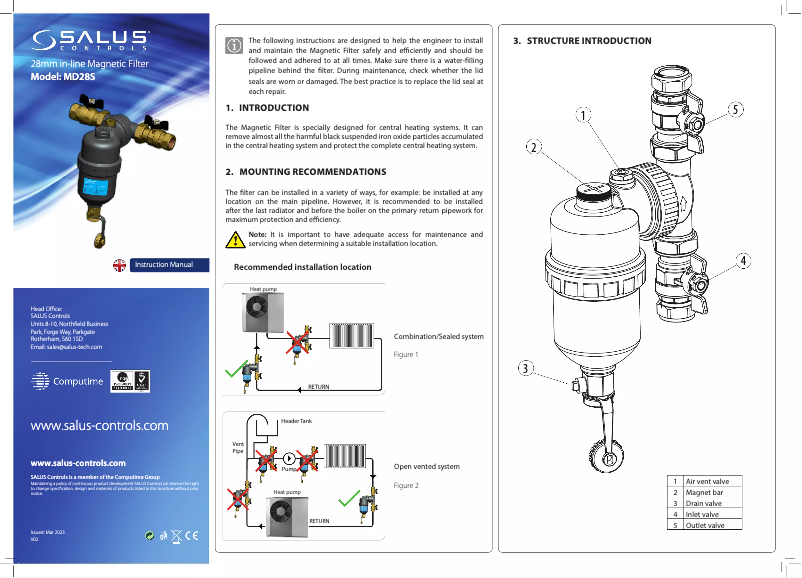 Image de la première page du manuel de l'appareil MD28S