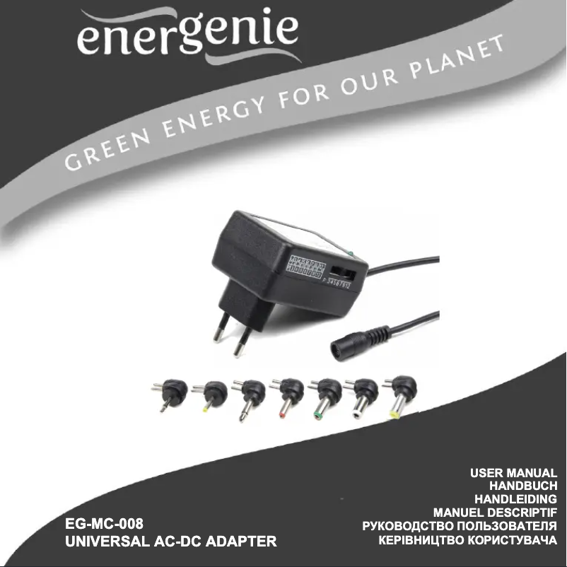 Page n°1 - Manuel utilisateur EnerGenie EG-MC-008