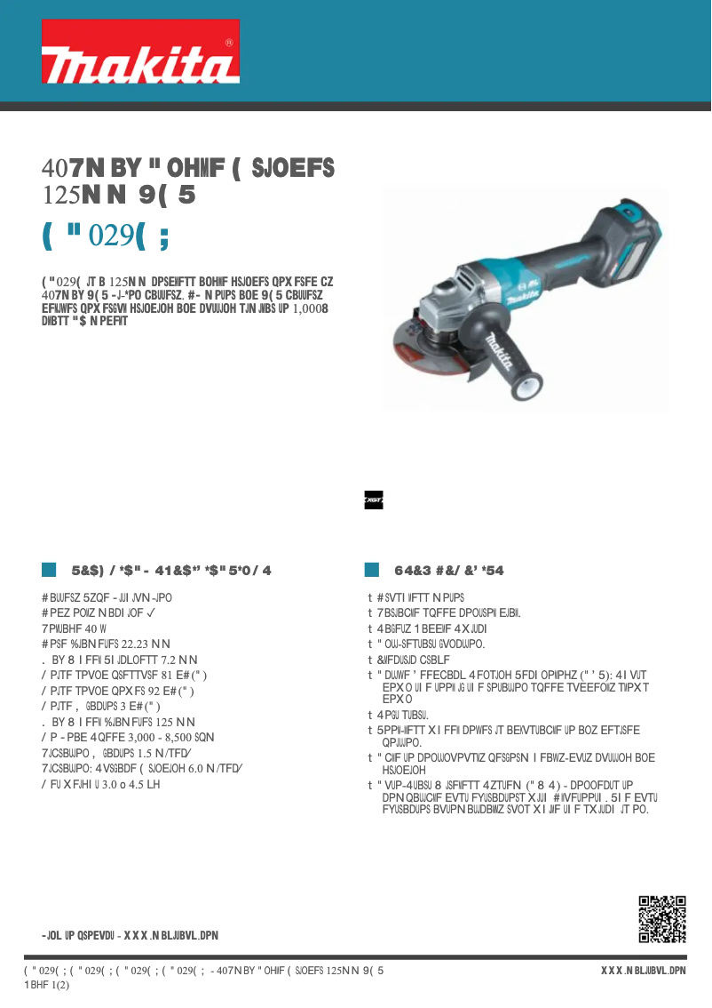 Image de la première page du manuel de l'appareil GA029GZ