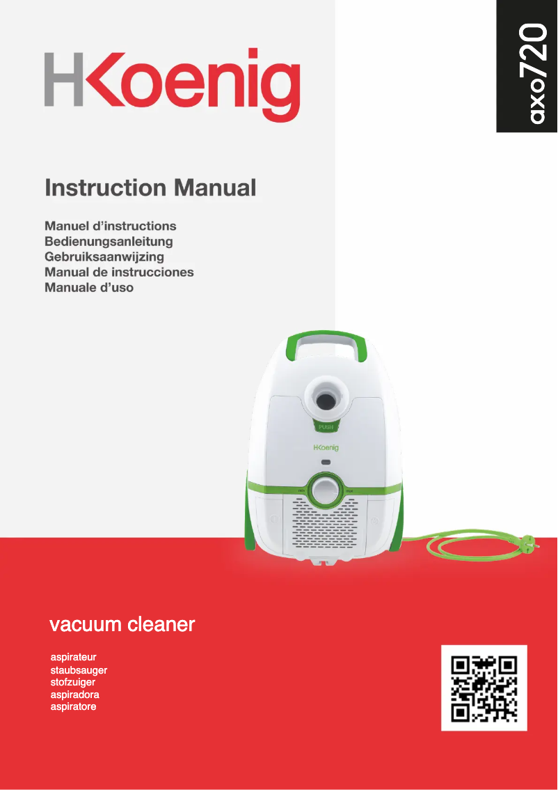 Page n°1 - Manuel utilisateur H.Koenig AXO720